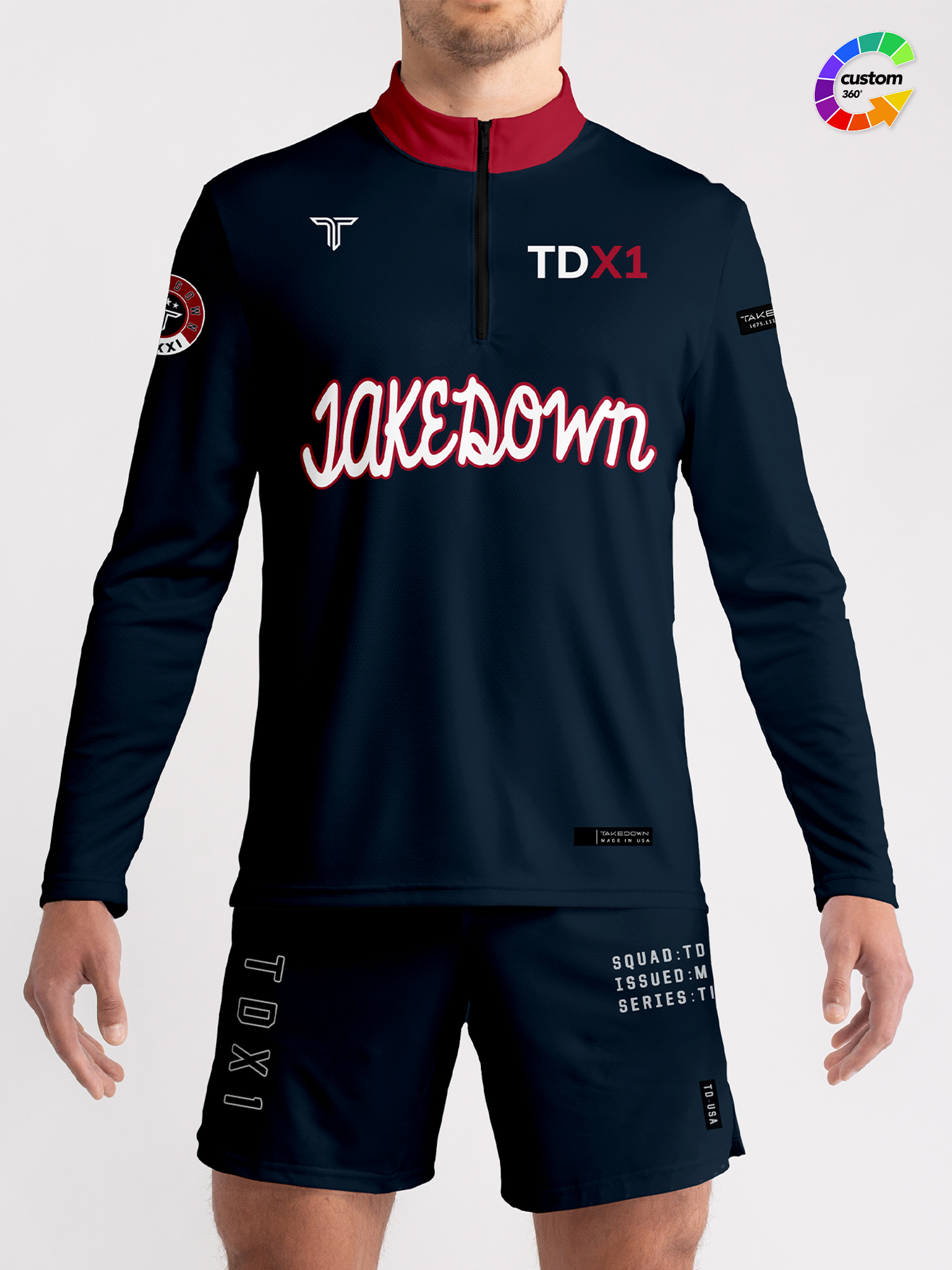 TD-QZ-004 360° Custom Quarter Zip