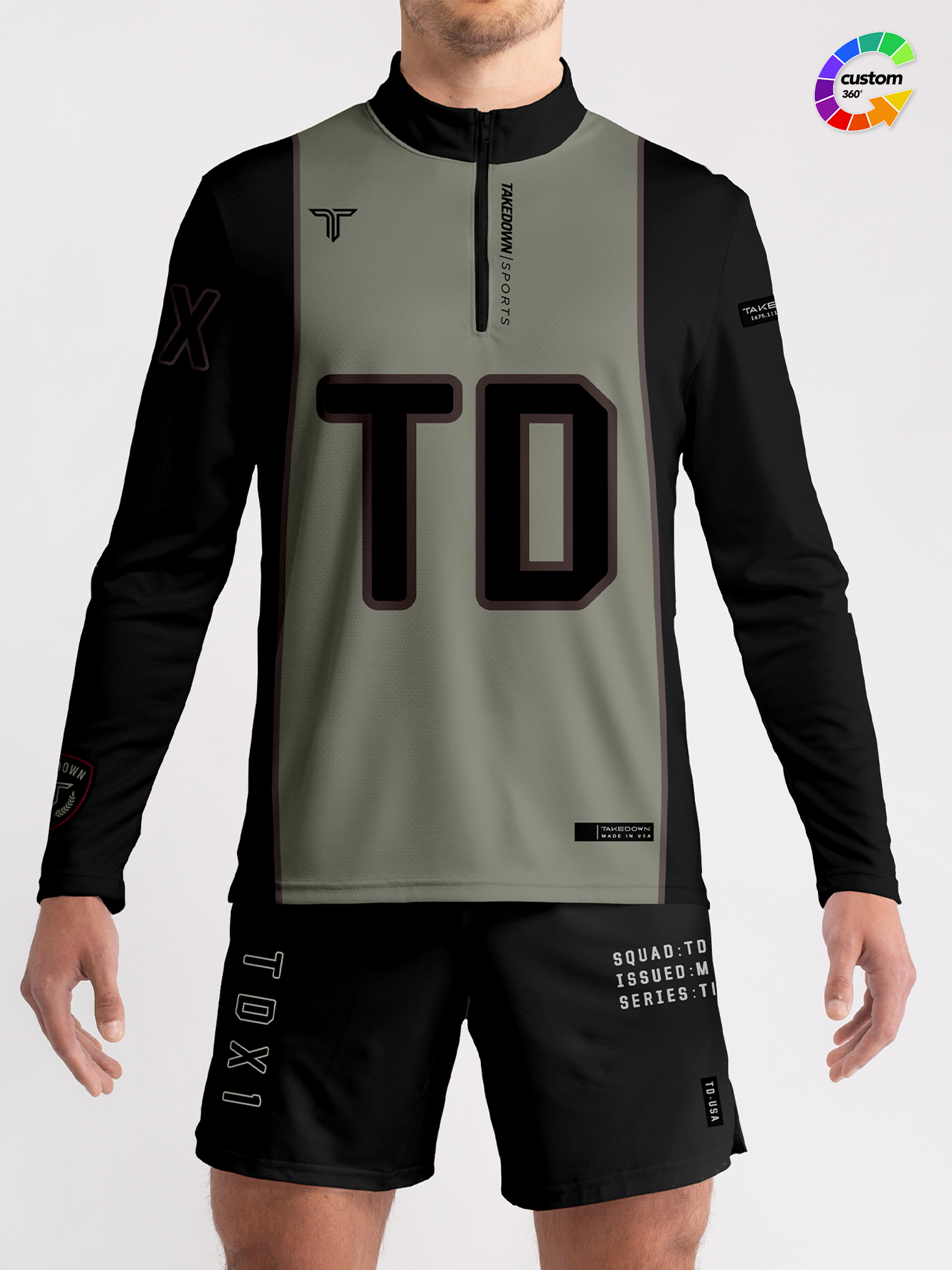 TD-QZ-005 360° Custom Quarter Zip