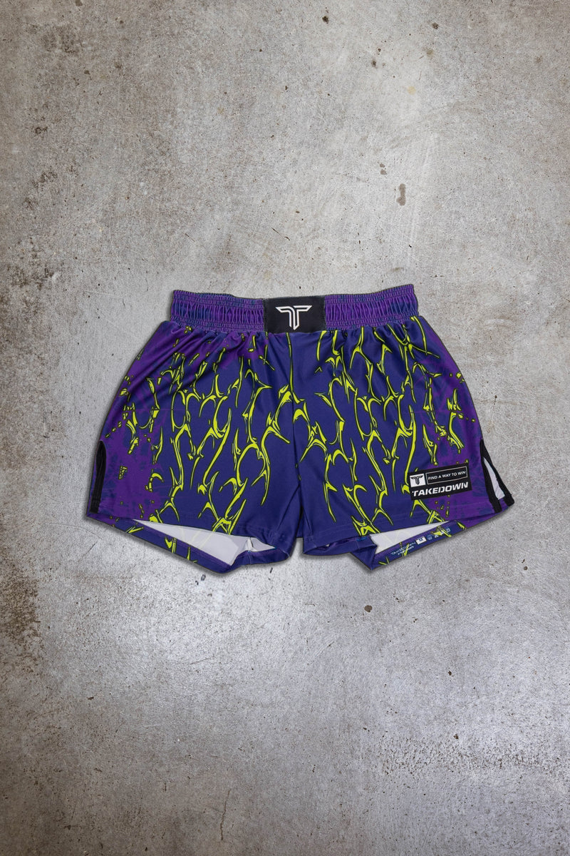 Youth Symbiotek Fight Shorts - Purple