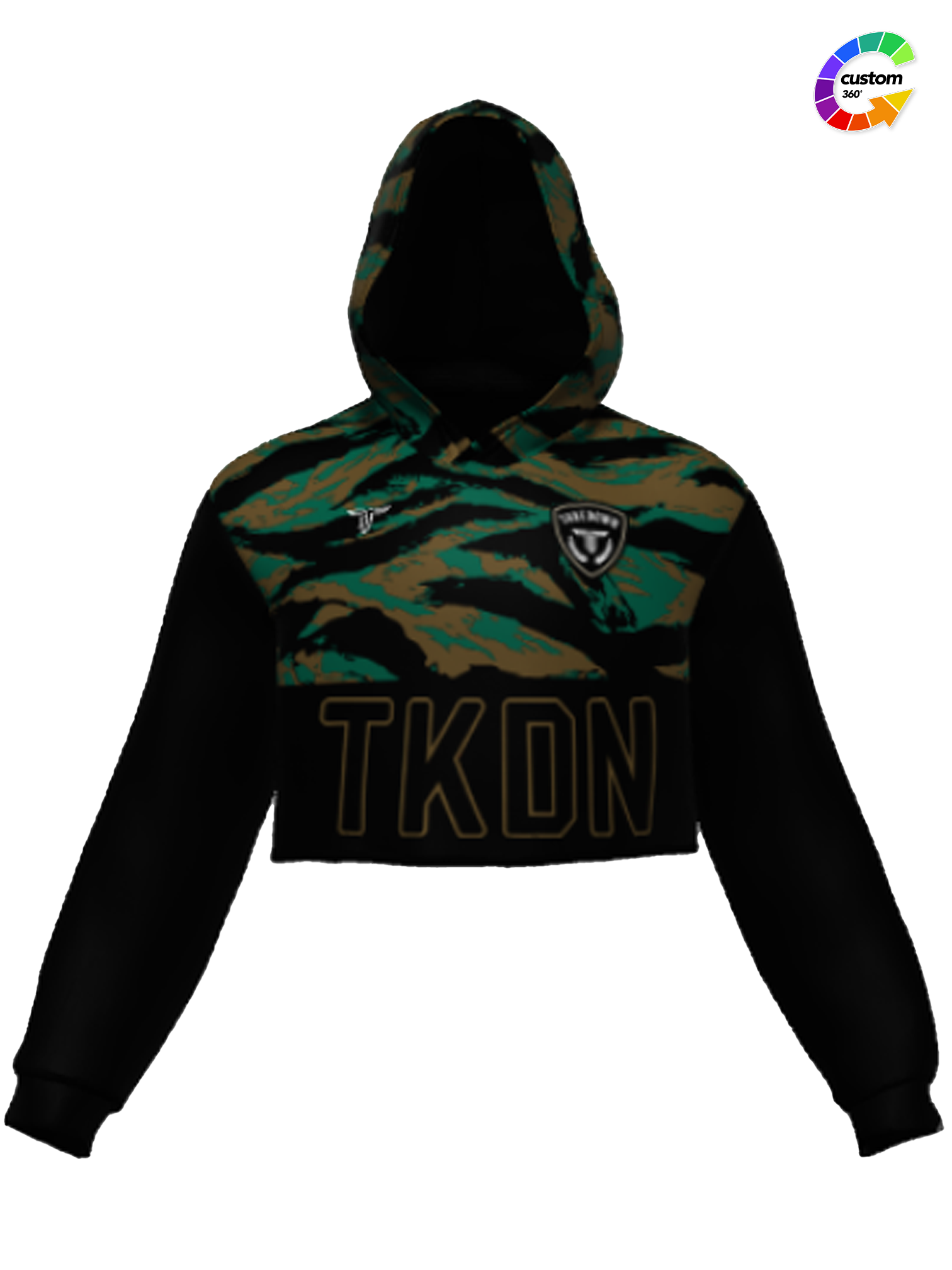 TD-CRPHD-002 360° Custom Cropped Hoodie