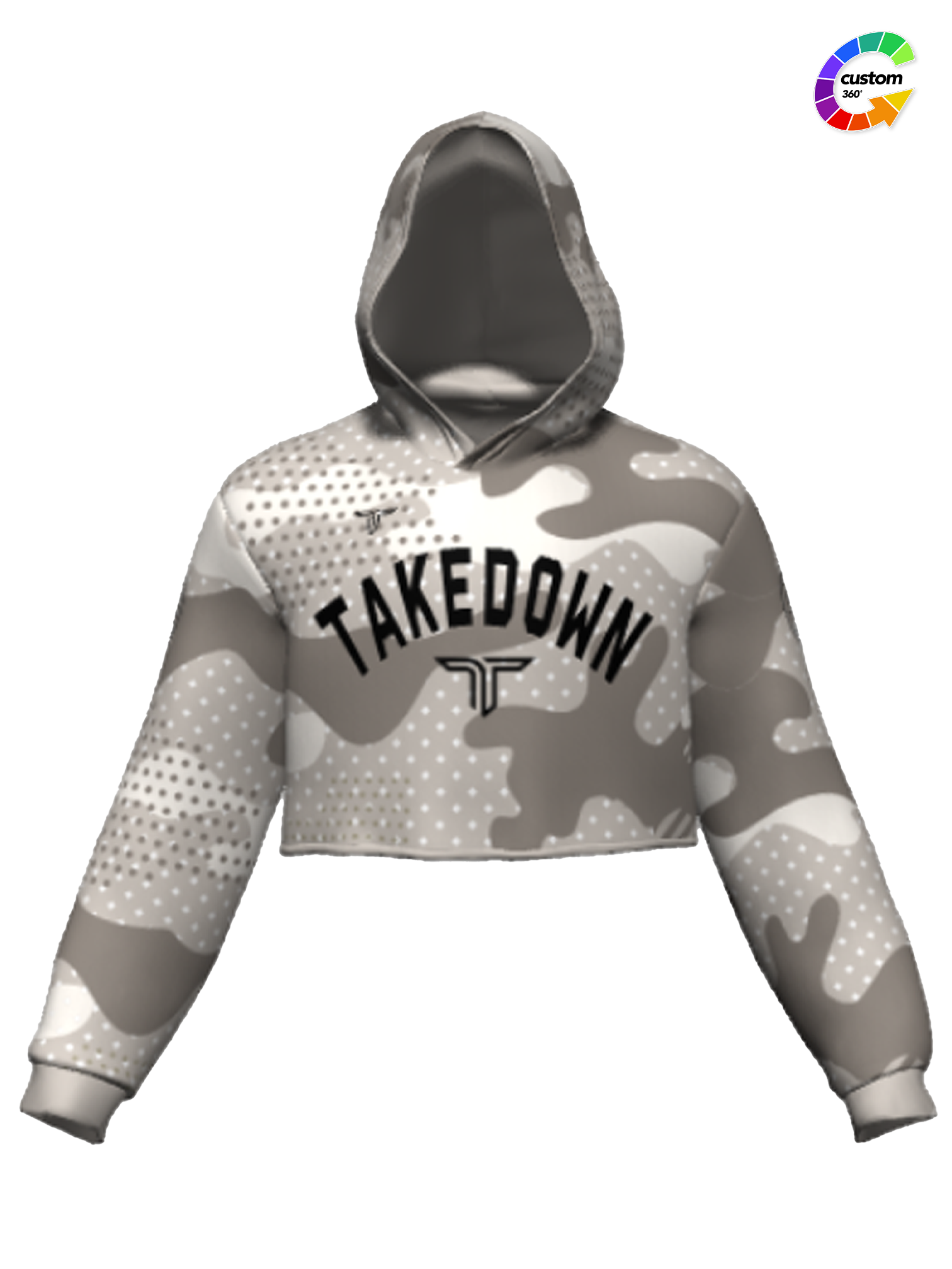 TD-CRPHD-003 360° Custom Cropped Hoodie