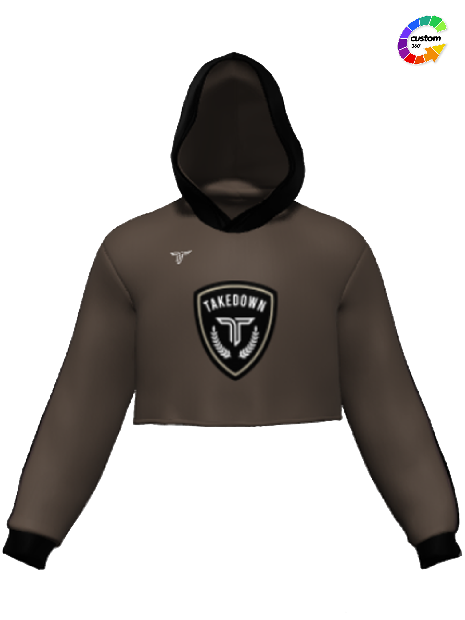 TD-CRPHD-006 360° Custom Cropped Hoodie