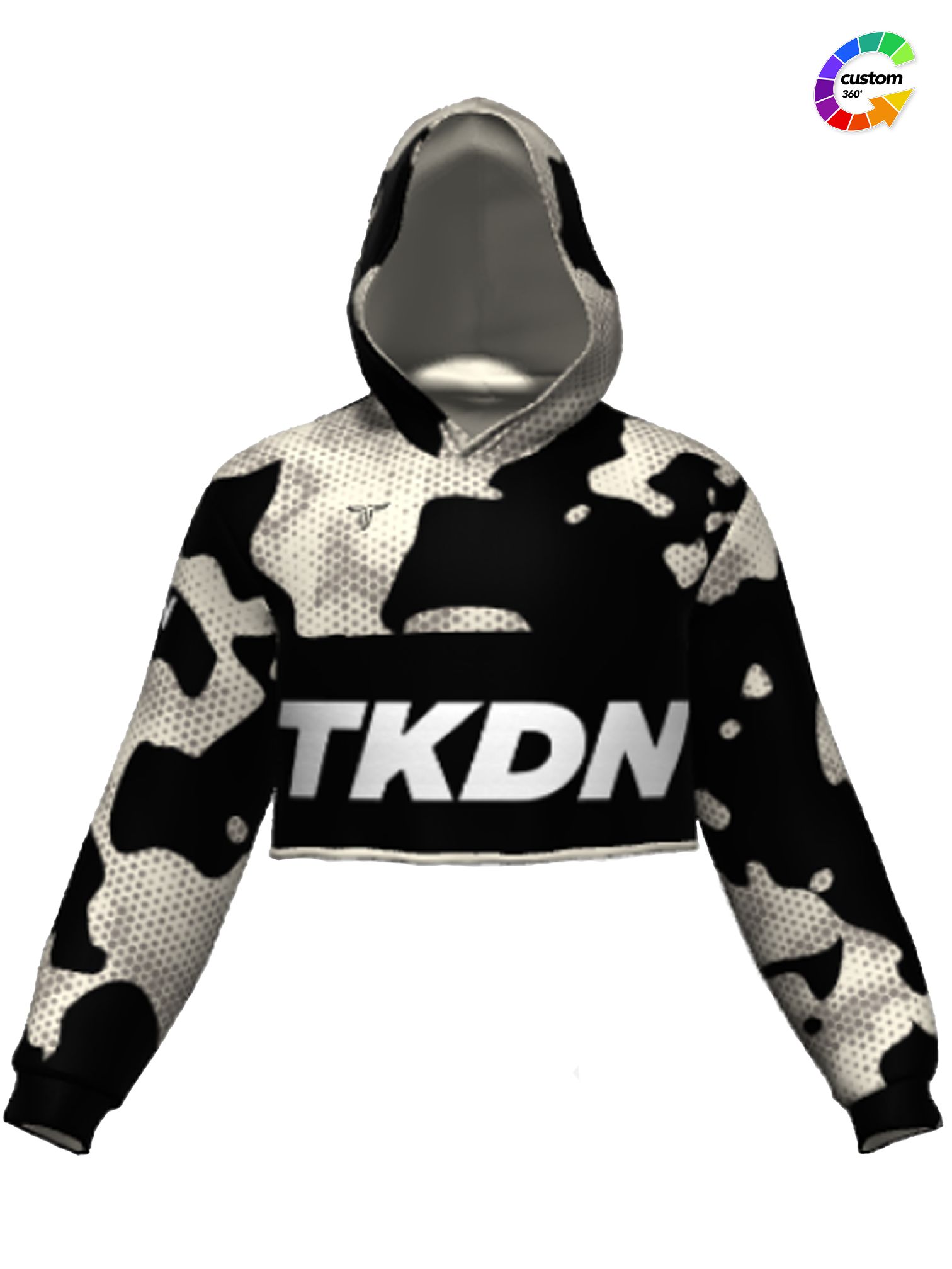 TD-CRPHD-008 360° Custom Cropped Hoodie