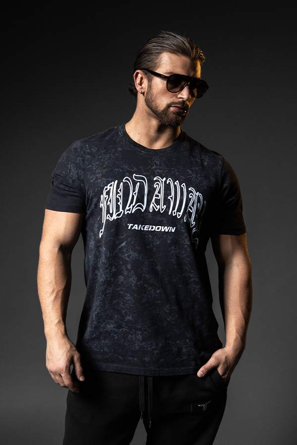 Find A Way Acid Wash T-Shirt - Black