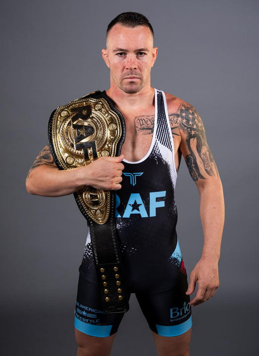 RAF13 Wrestling Men's Singlet - Black