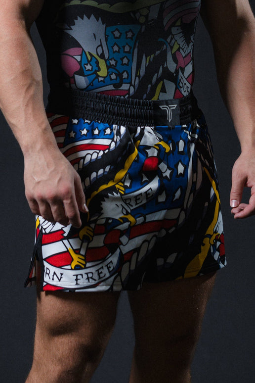 Star Spangled Fight Shorts (5”&7“ Inseam)