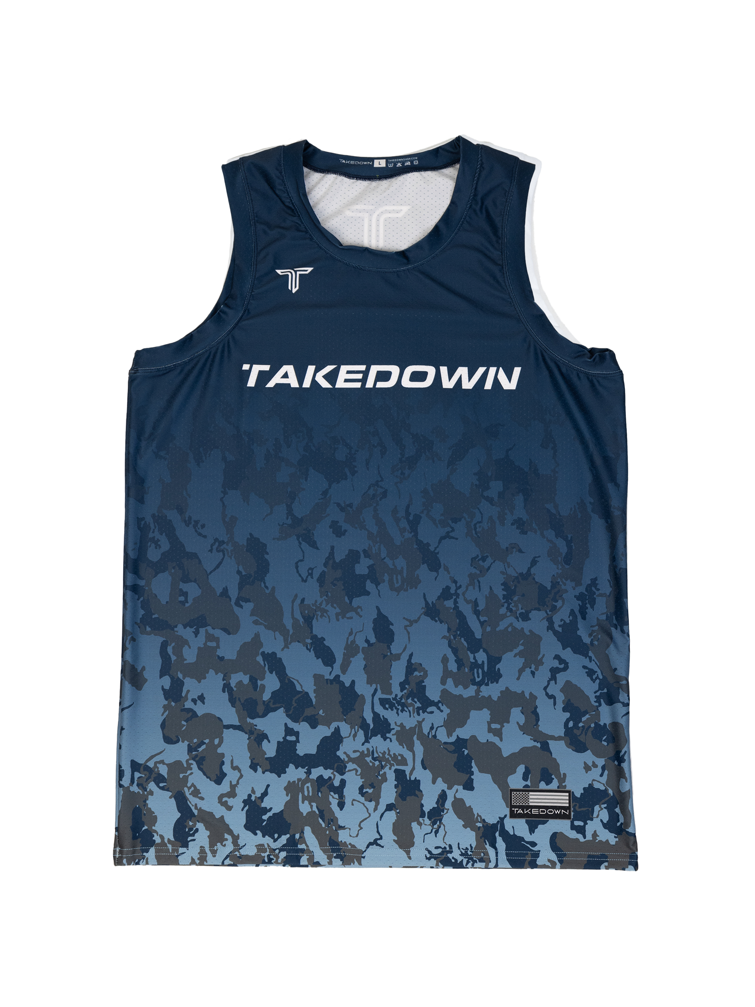 Particle Camo Sleeveless Jersey - Ink