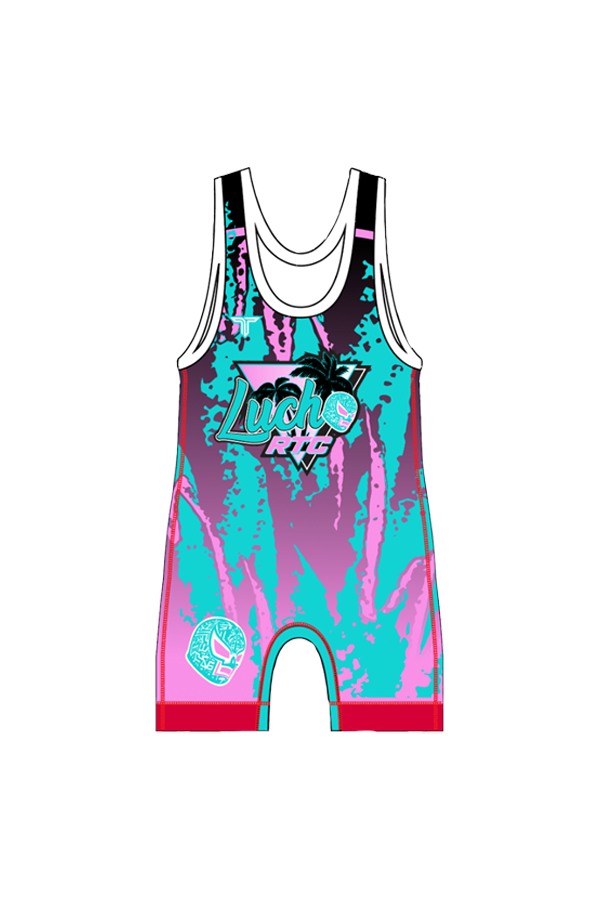 Lucha RTC Wrestling Men's Singlet - Red