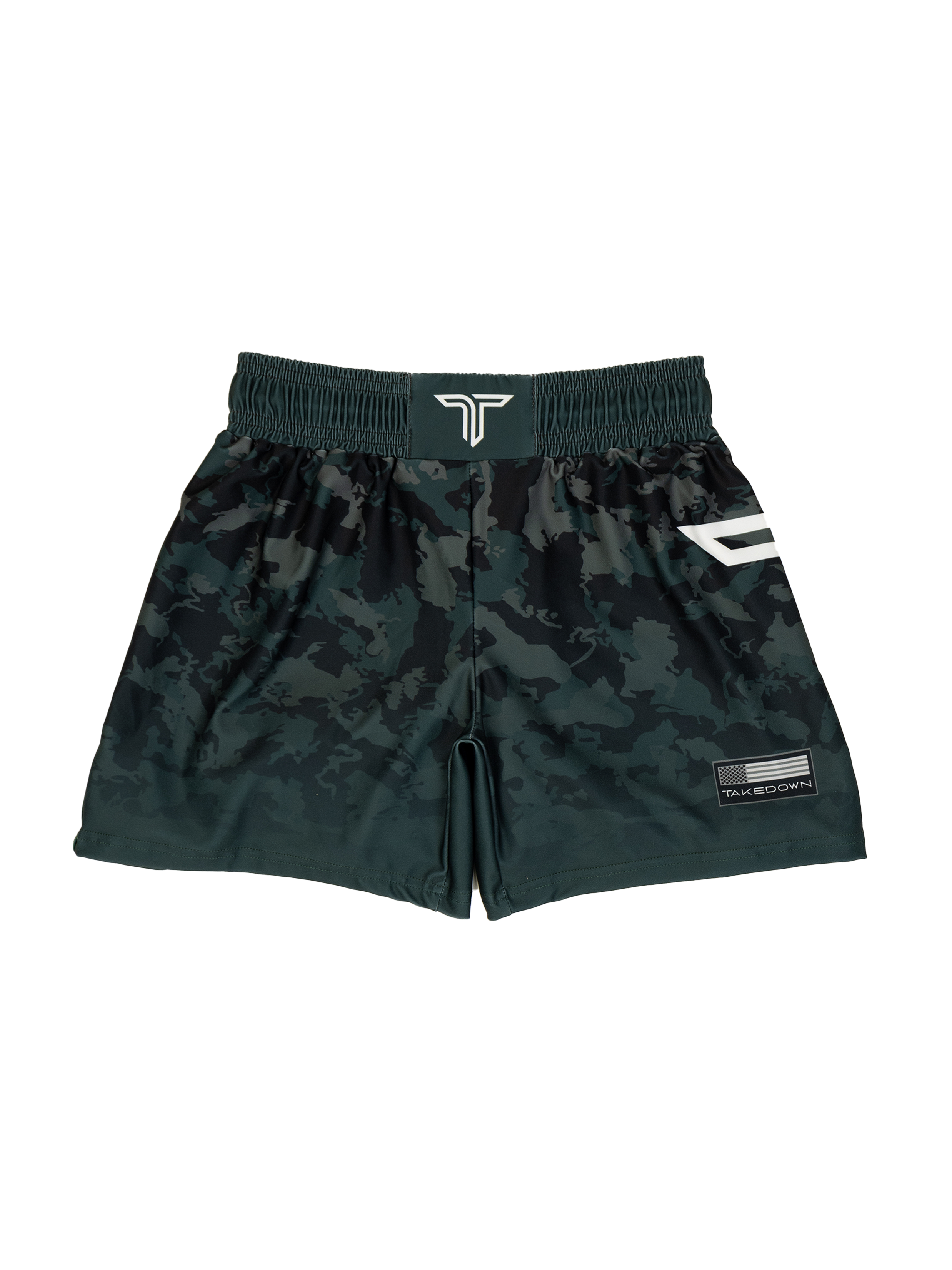 Particle Camo Women's Fight Shorts - Moss (3