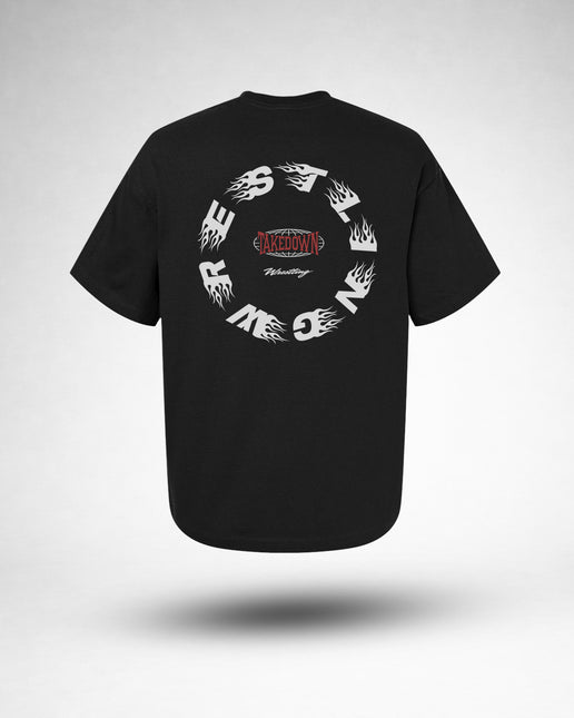 Takedown Wrestling Oversized Tee - Black