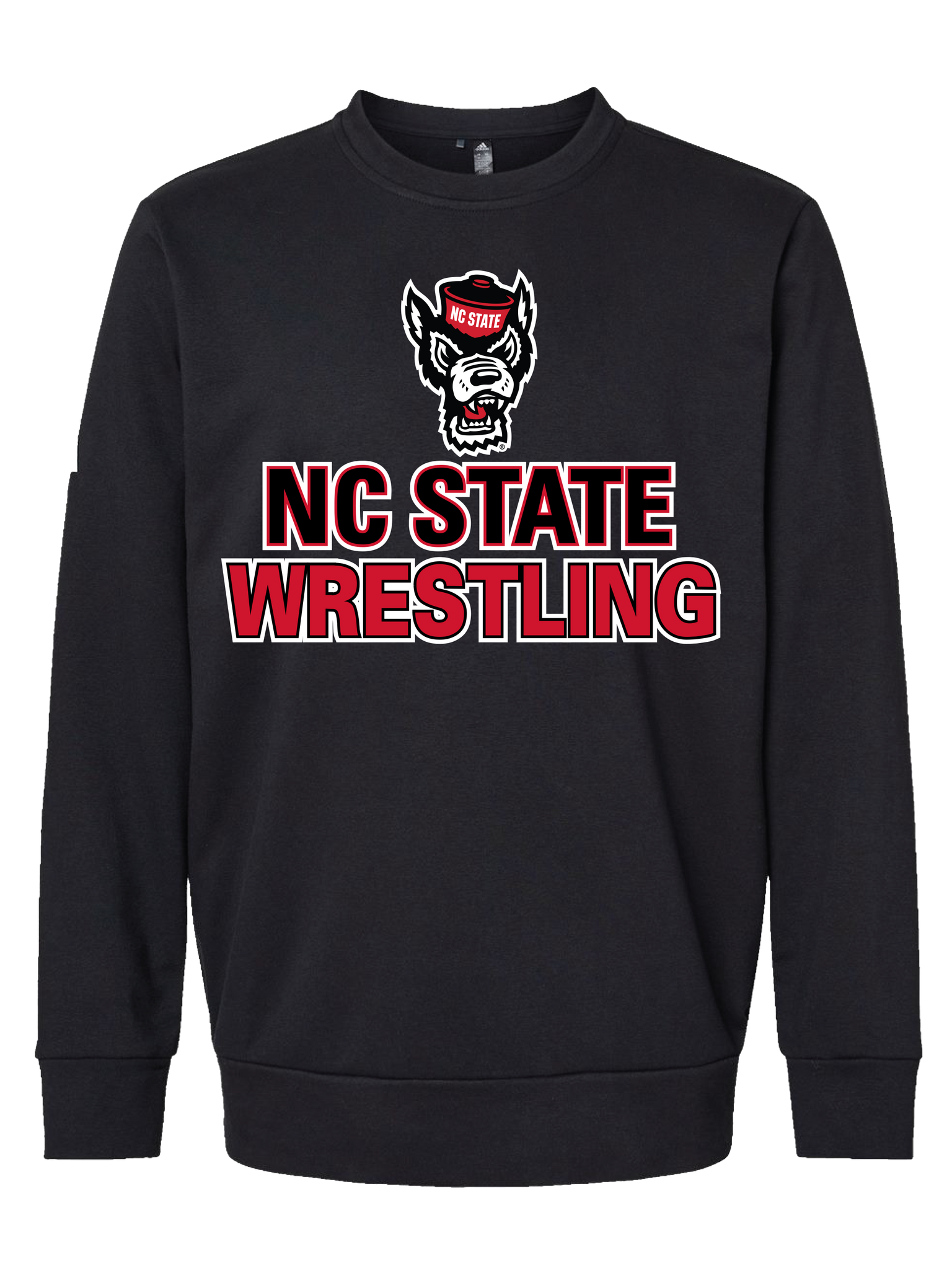 Adidas NC State Wrestling Crewneck - Black
