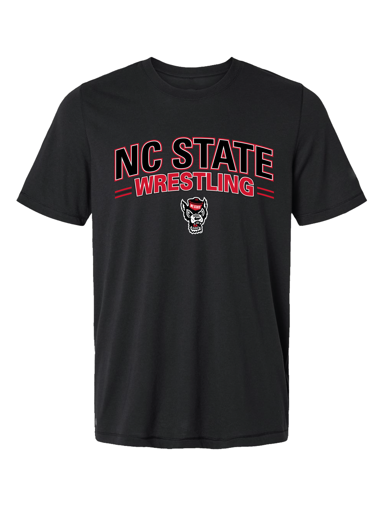 NC State Wrestling Short Sleeve T-Shirt - Black