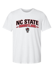 NC State Wrestling Short Sleeve T-Shirt - White