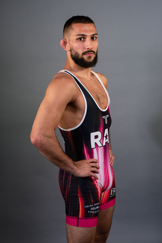 RAF14 Las Vegas Aura Wrestling Men's Singlet - Pink
