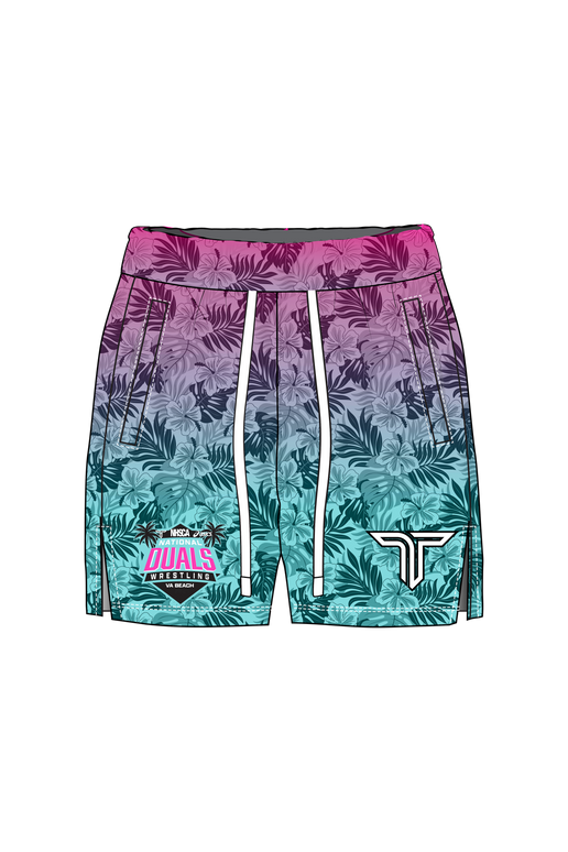 2025 NHSCA Duals Mesh Short - Pink/Blue (5” Inseam)