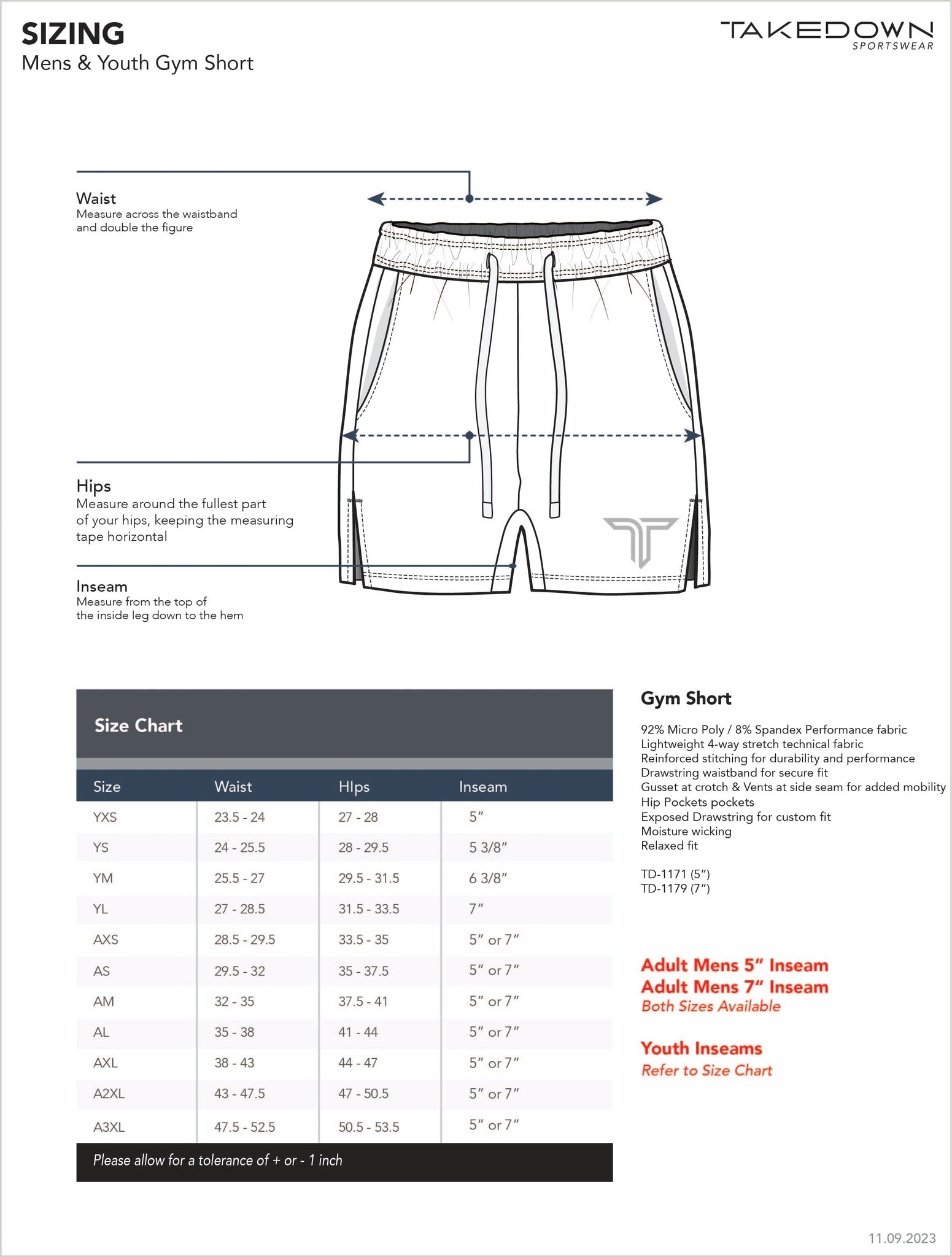 Hunter Camo Gym Shorts (5” & 7” Inseam)