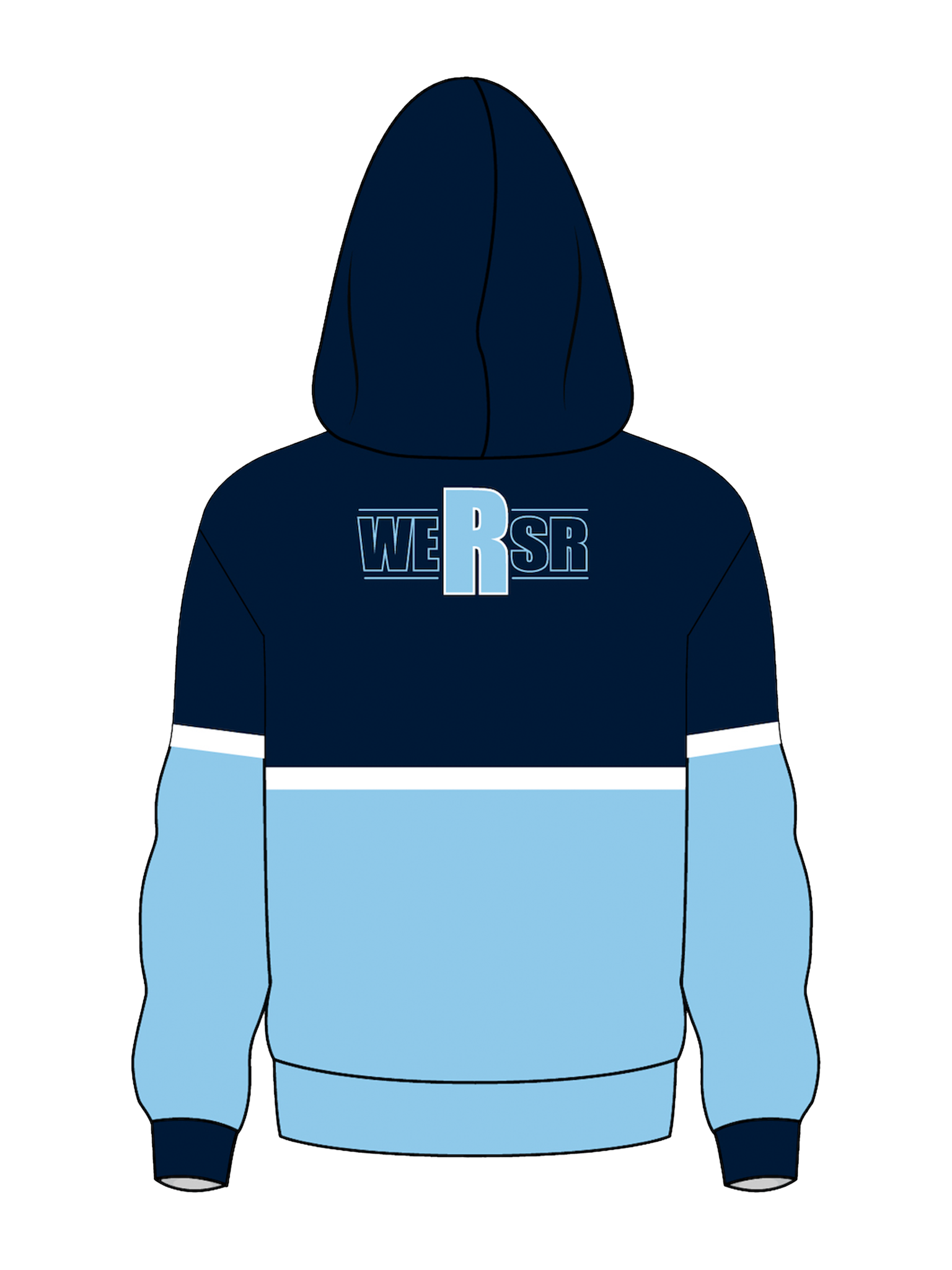 South River Youth Athletics Hoodie - Baby Blue / Navy