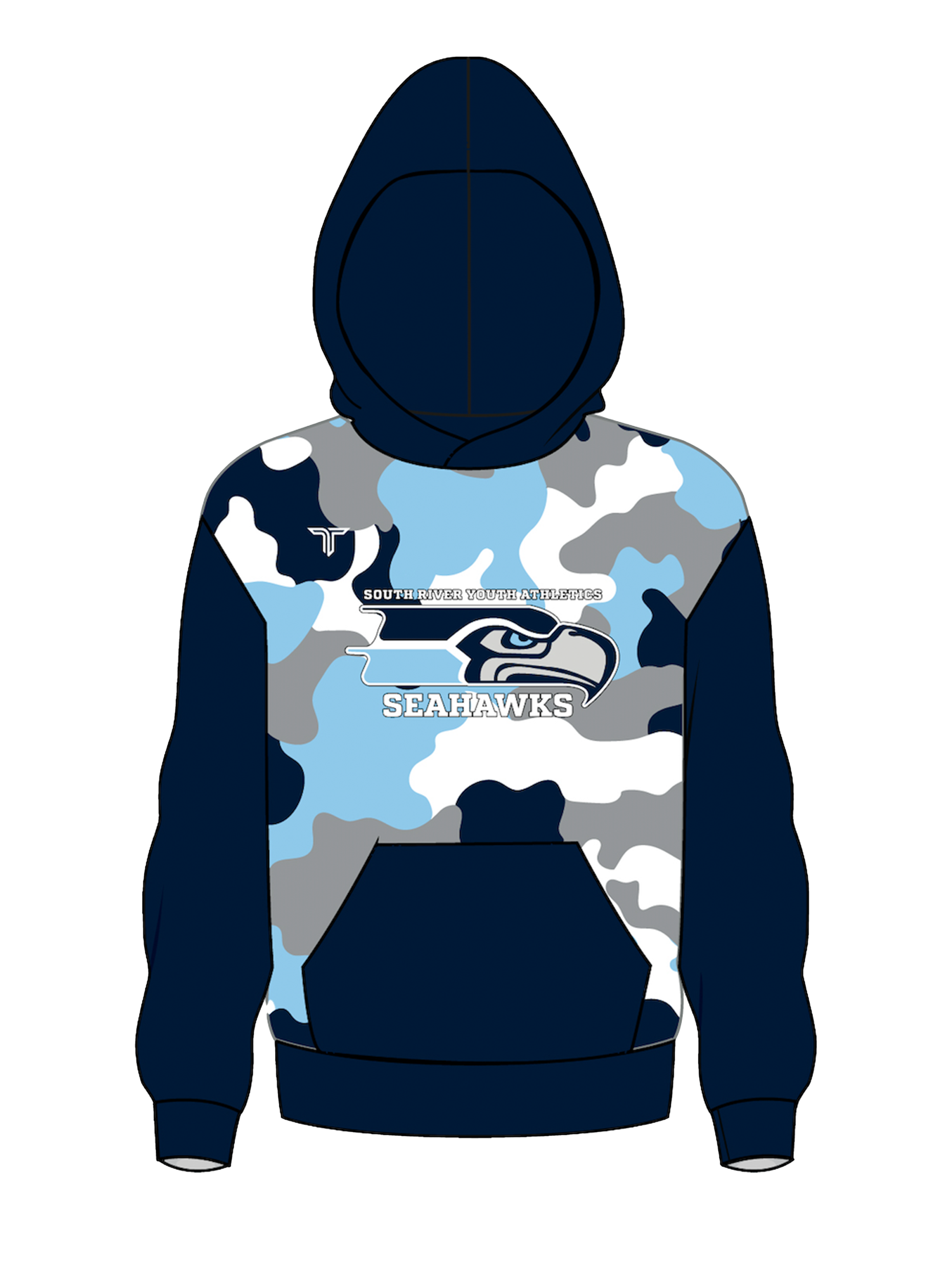 South River Youth Athletics Hoodie - Blue Camo