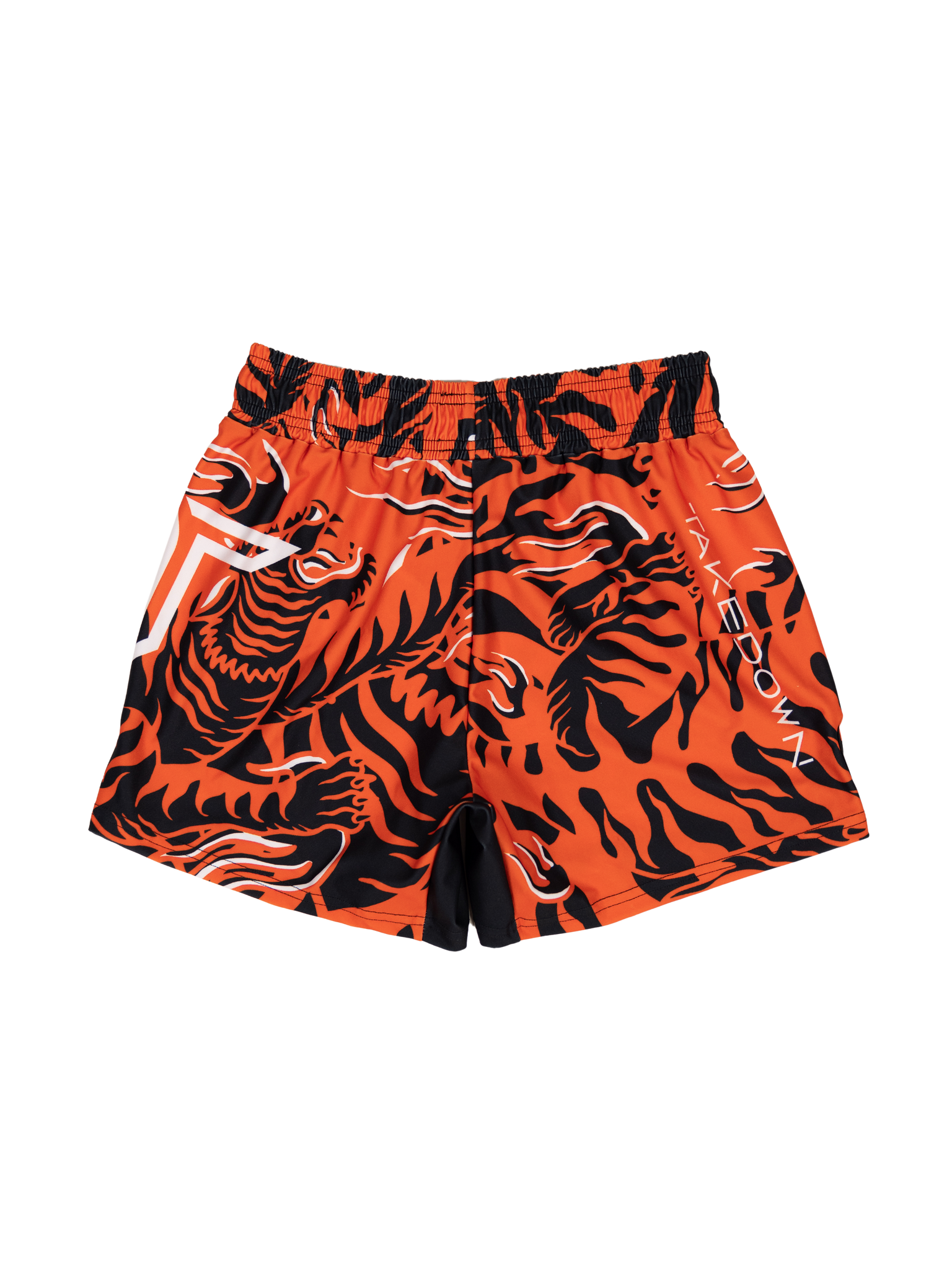 'Tiger Fight' Fight Shorts - Caution Orange (5"&7" Inseam)