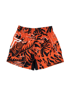 'Tiger Fight' Fight Shorts - Caution Orange (5"&7" Inseam)