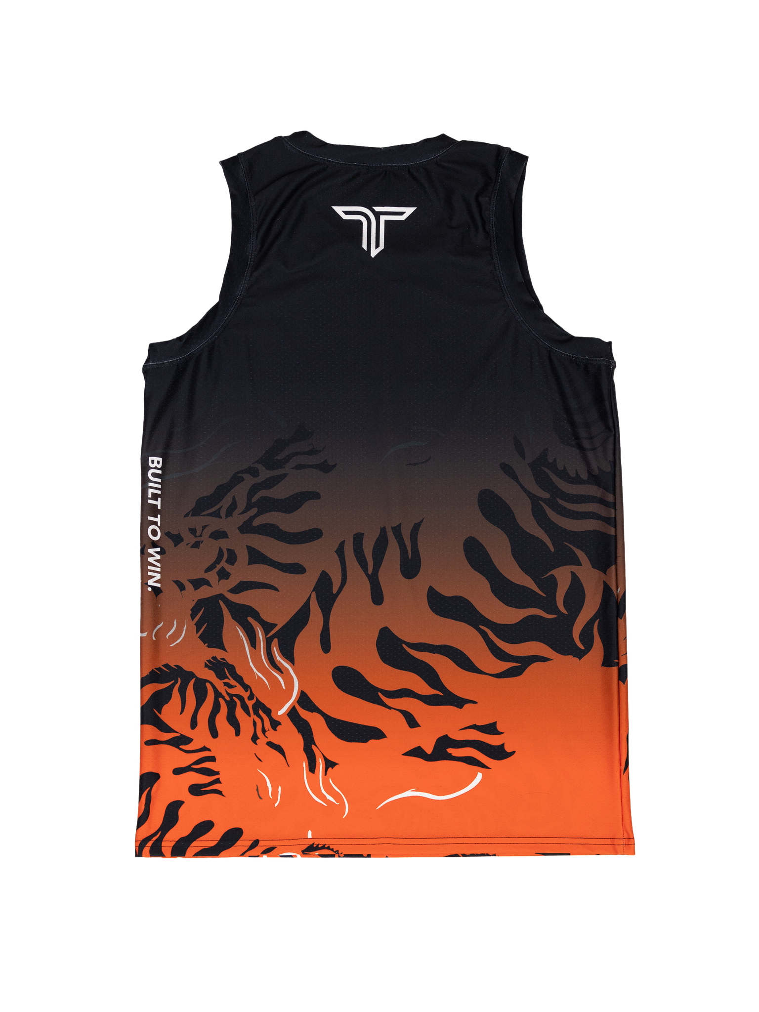 'Tiger Fight' Sleeveless Jersey - Caution Orange