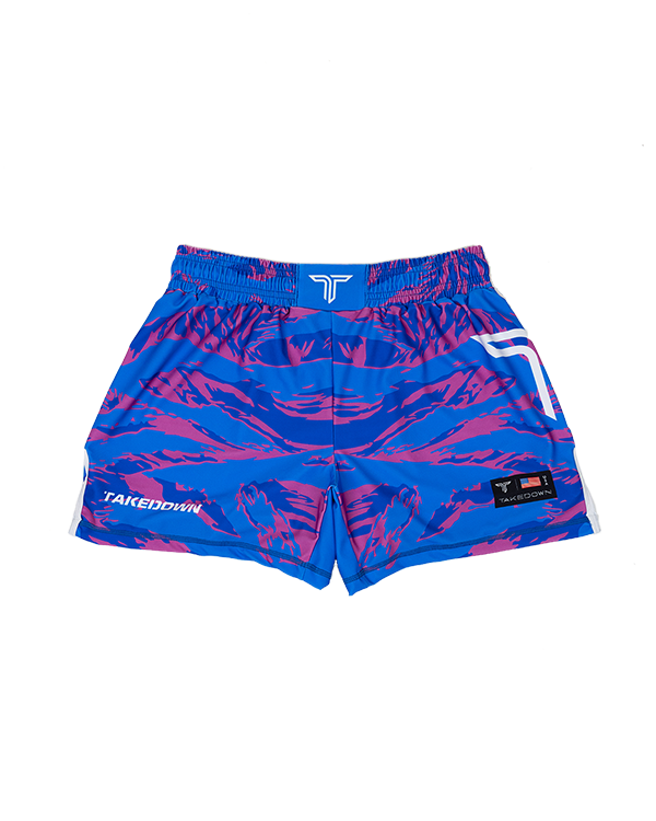 Cotton Candy Jungle Camo Women's Fight Shorts (3