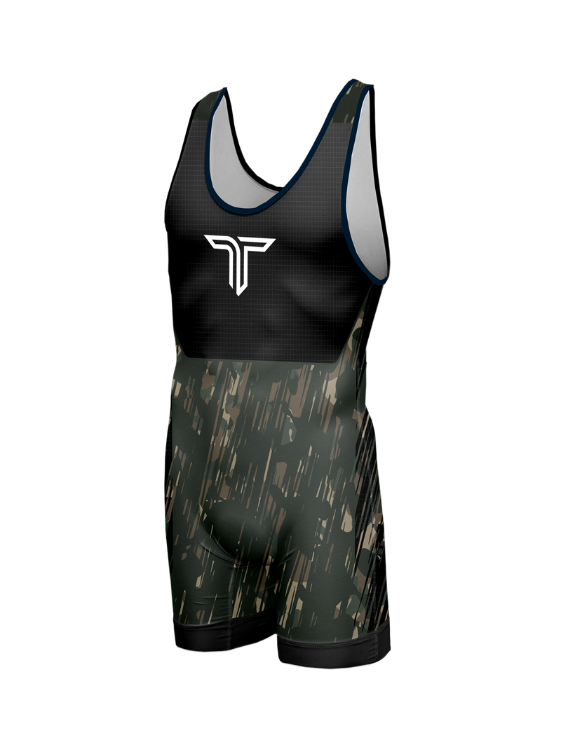 Youth The Patriot Series Wrestling Singlet - Ranger Green