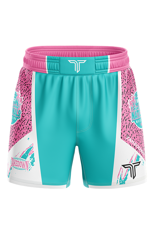 Youth 2026 NHSCA Nationals Fight Short - White (5” Inseam) *PREORDER*