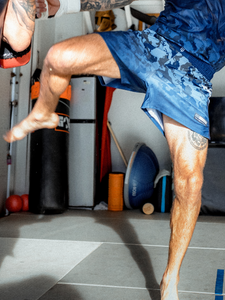 Particle Camo Fight Shorts - Ink (5"&7" Inseam)