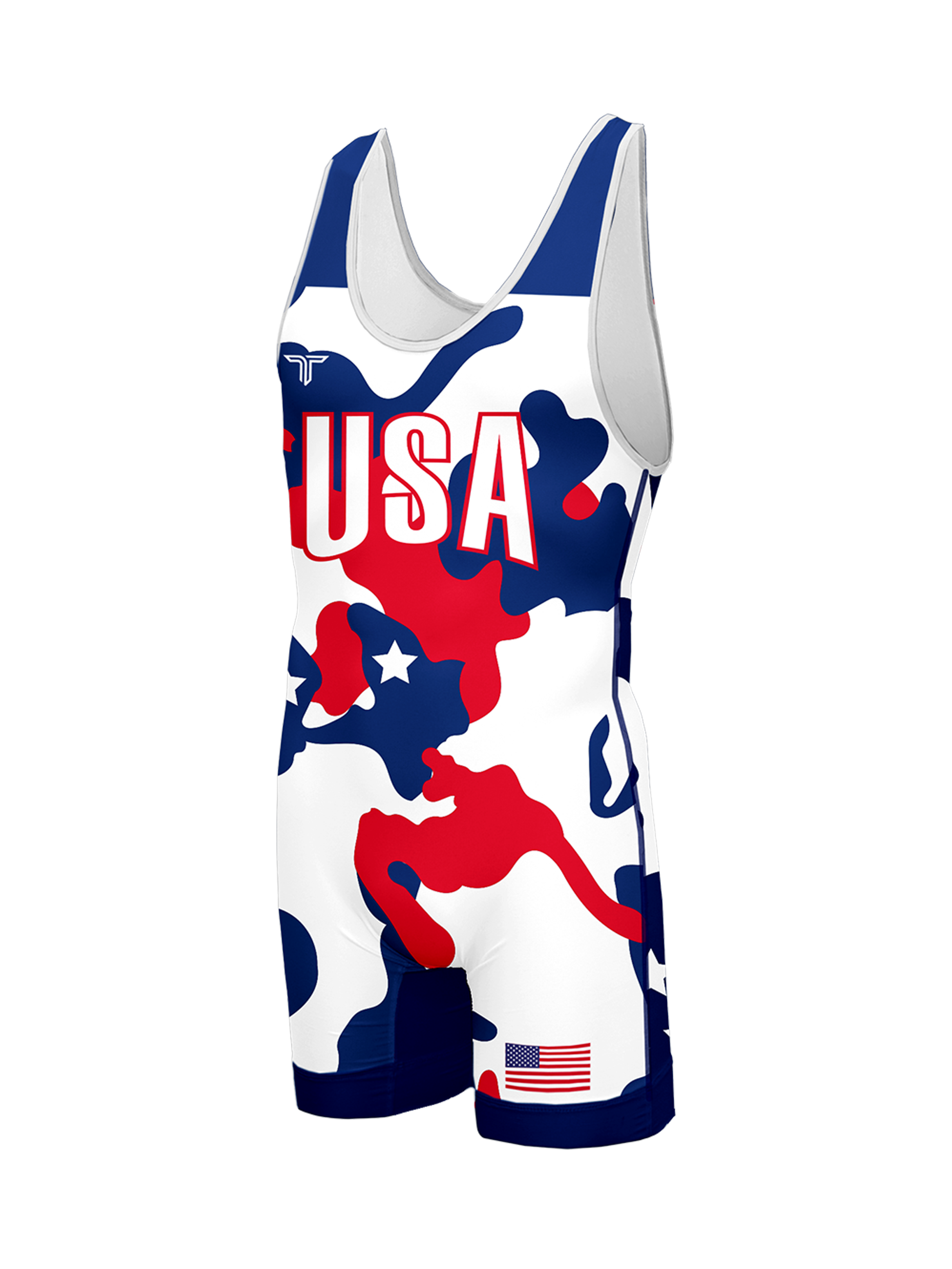 Patriot Camo Wrestling Singlet