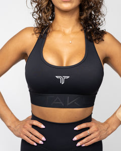 Power Tech Racerback Sports Bra Black