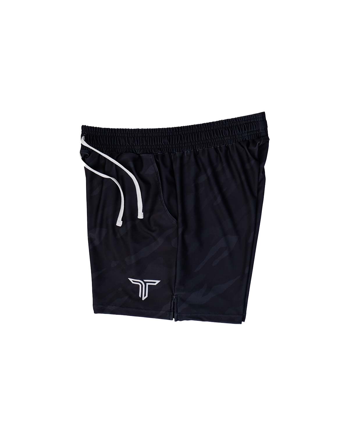 Black Ghost Camo Gym Shorts (5"&7" Inseam)