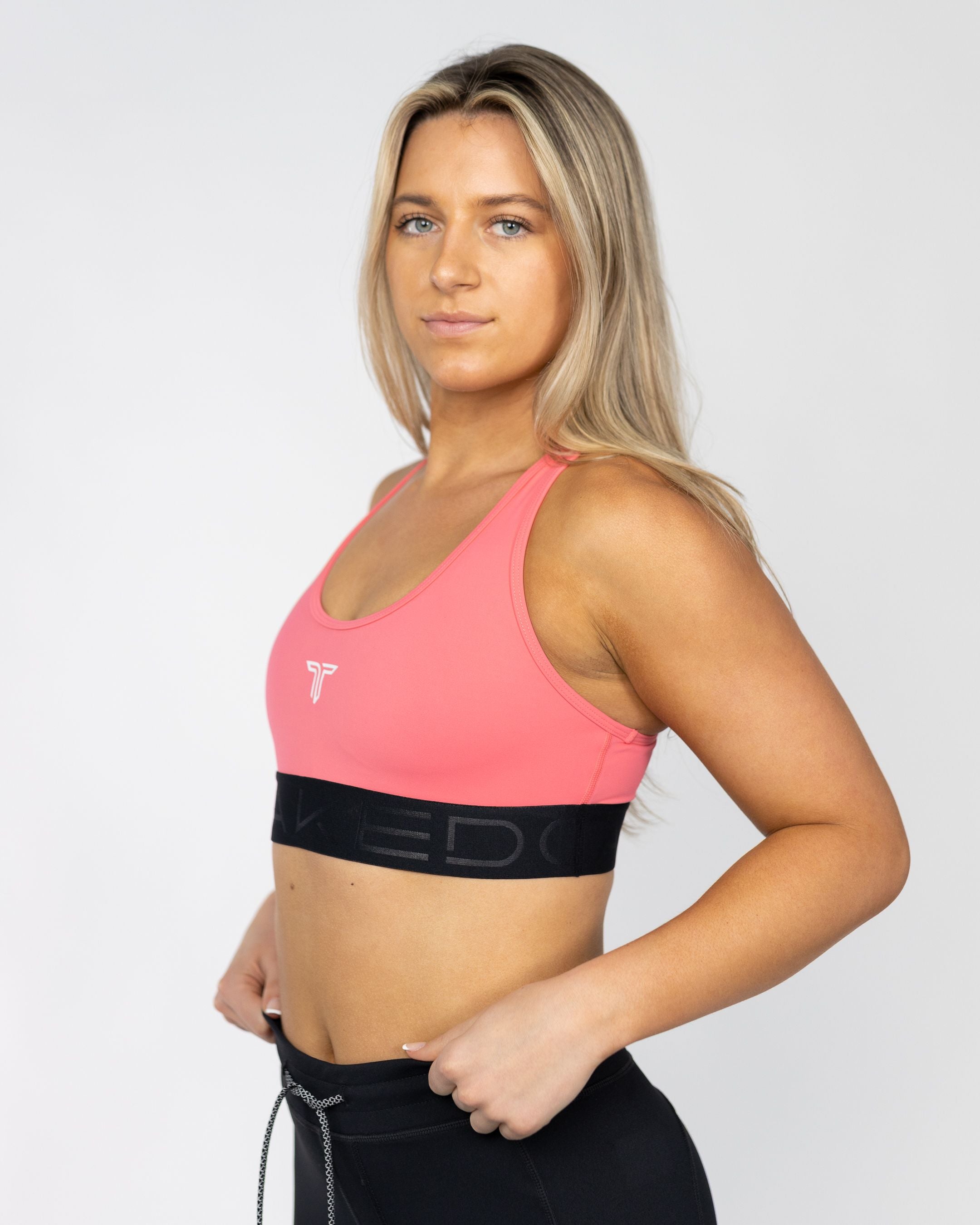 Power Tech Racerback Sports Bra Pop Pink