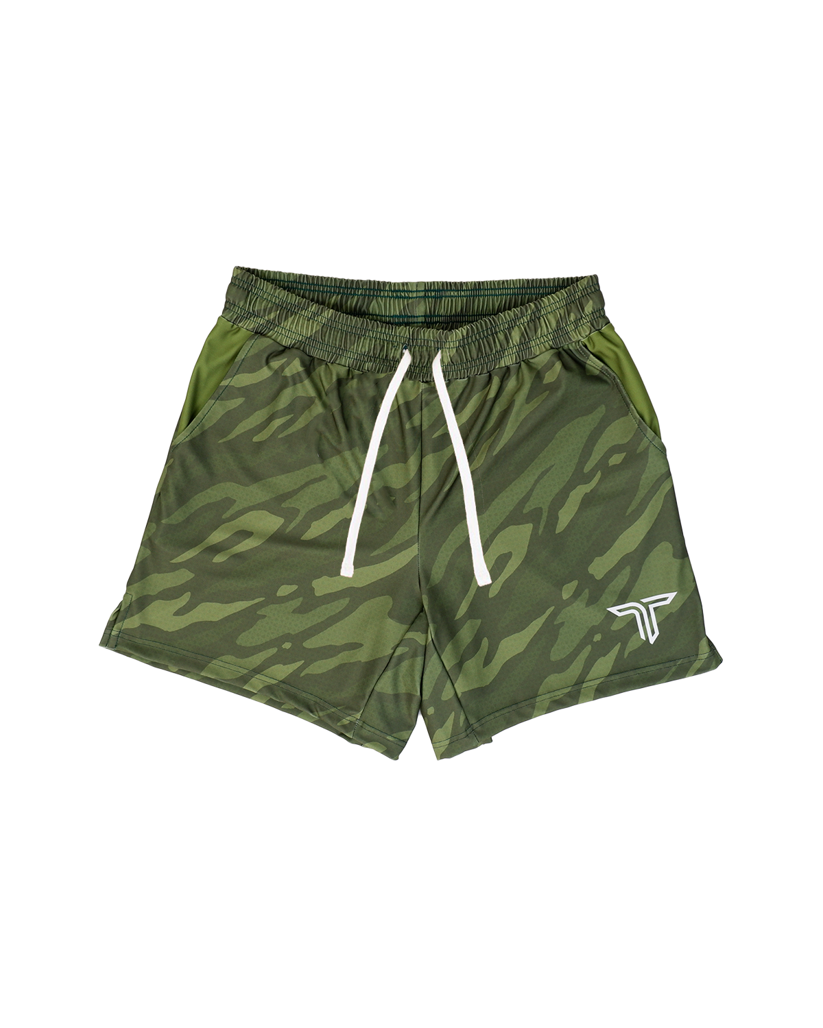Green Ghost Camo Gym Shorts (5