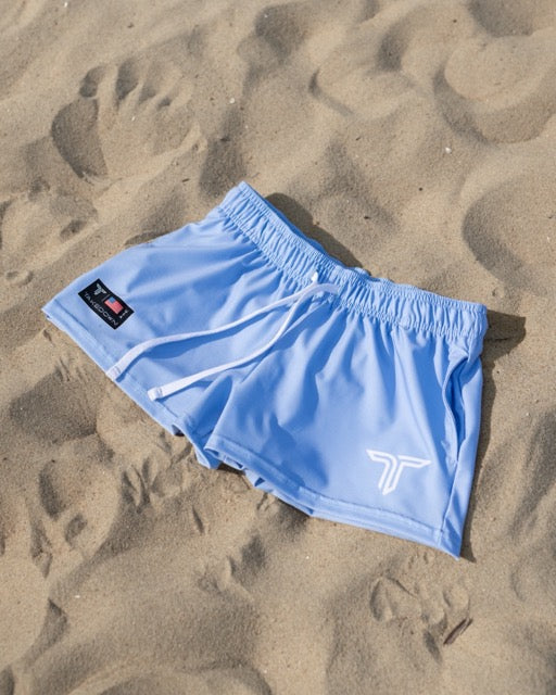 Carolina Blue Core Women's Gym Shorts (3" Inseam)