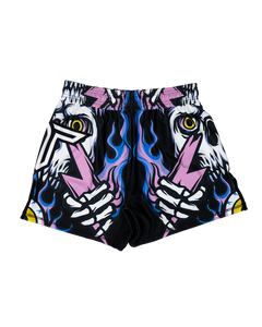 Lightning Skull Fight Shorts (5"&7“ Inseam)