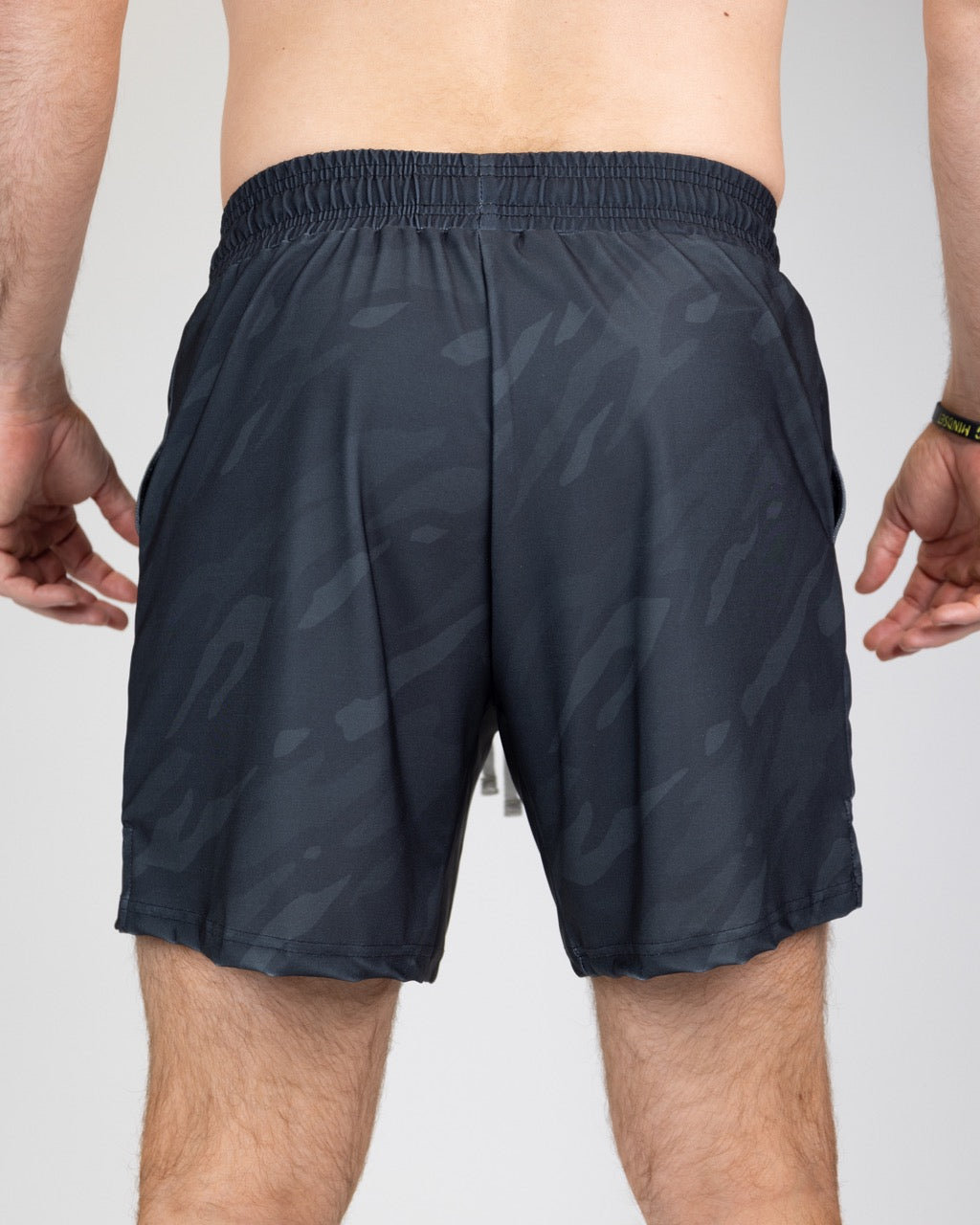 Black Ghost Camo Gym Shorts (5"&7" Inseam)