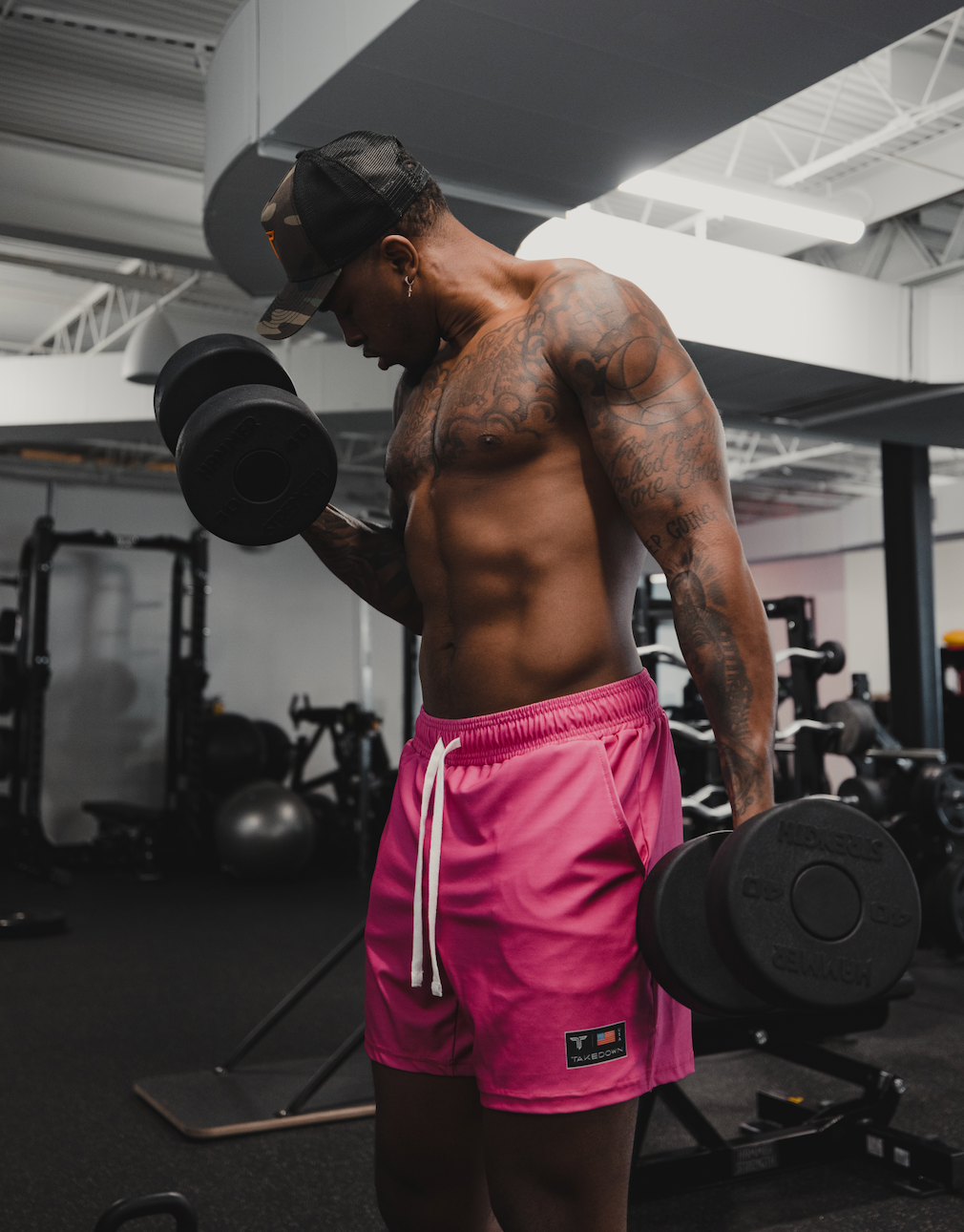 Pop Pink Core Gym Shorts (5"&7" Inseam)