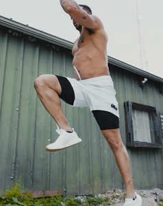 Cement Grey Core Gym Shorts (5"&7" Inseam)
