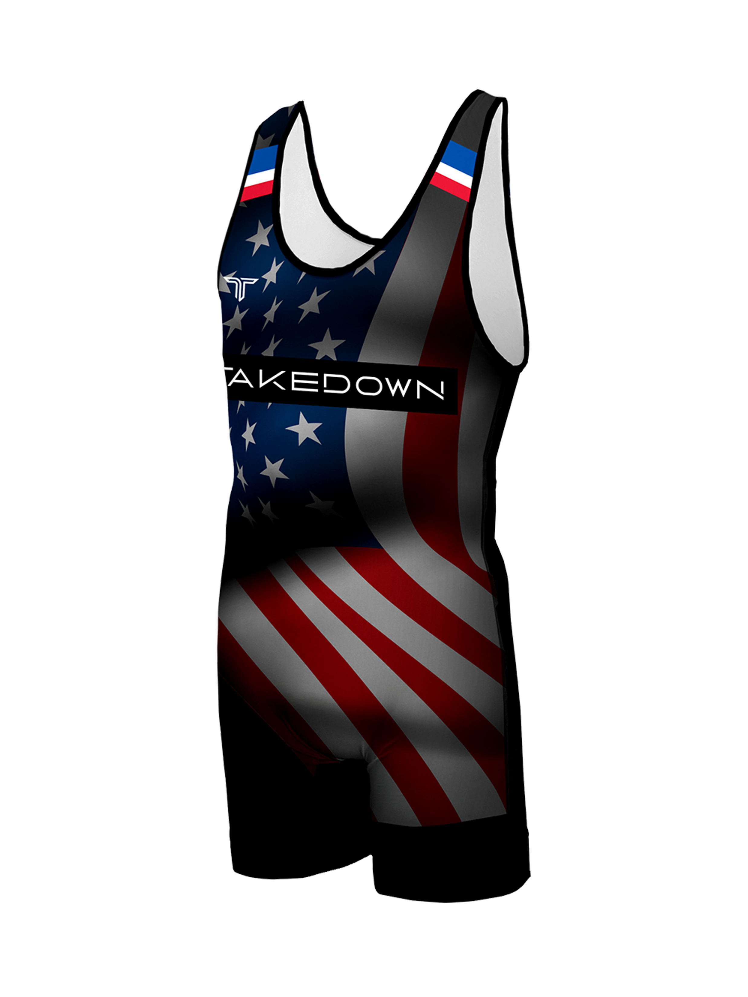 USA Flag Wrestling Singlet