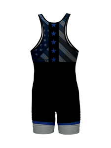 Blue Flag Wrestling Singlet