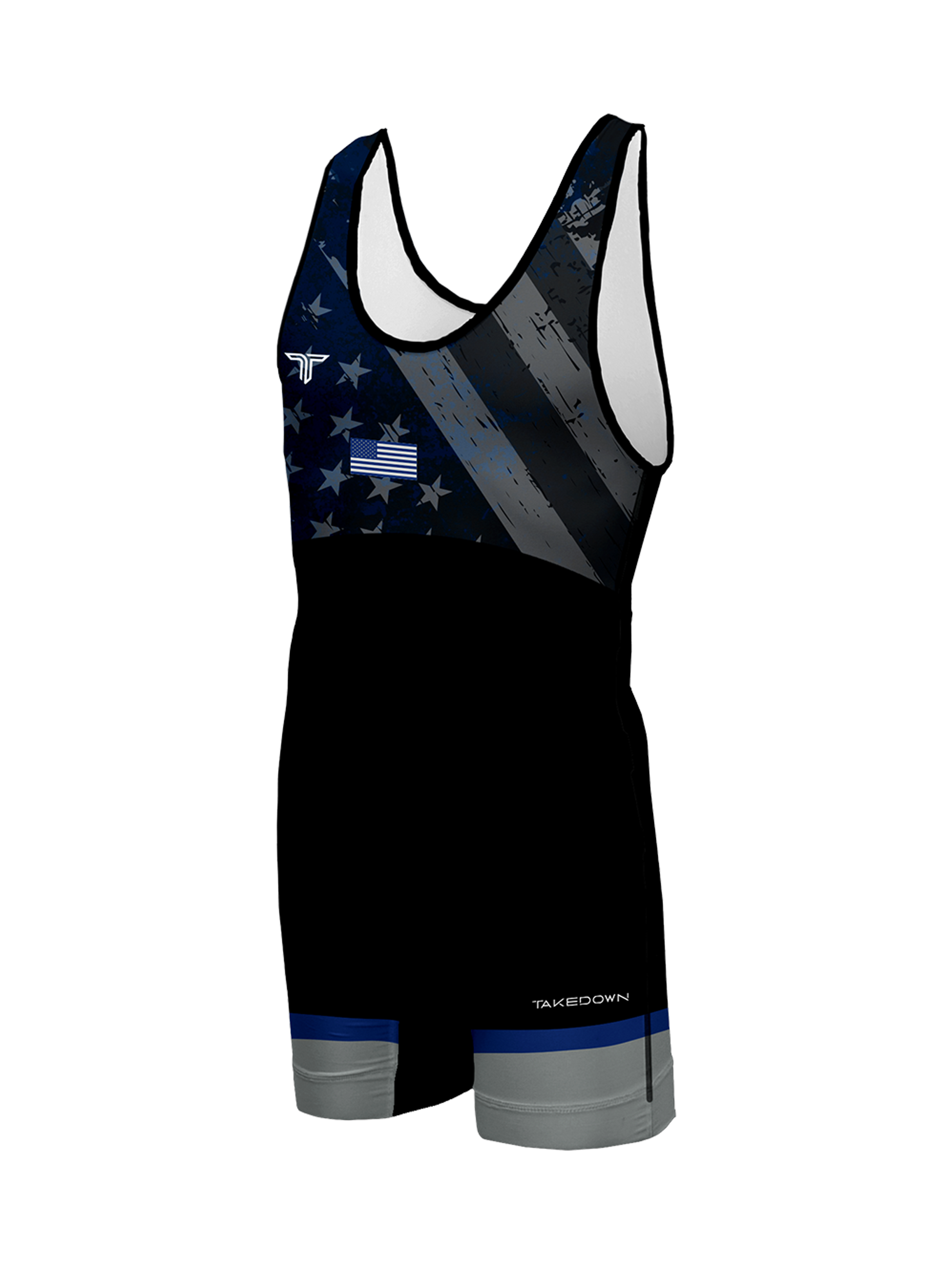 Blue Flag Wrestling Singlet