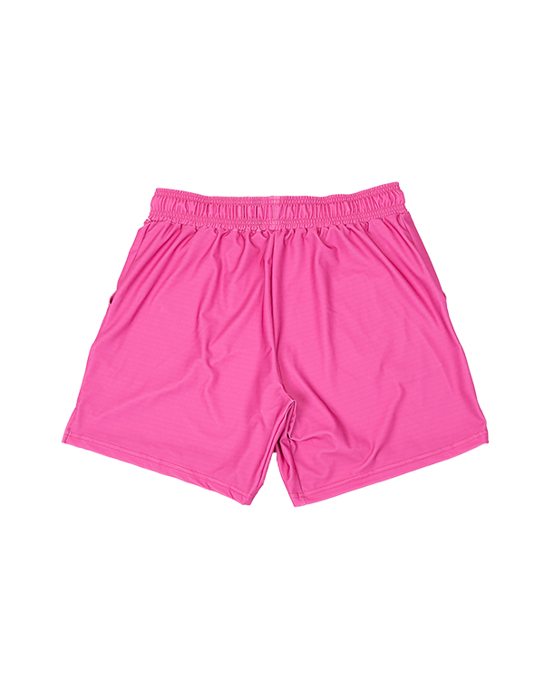 Pop Pink Core Gym Shorts (5"&7" Inseam)