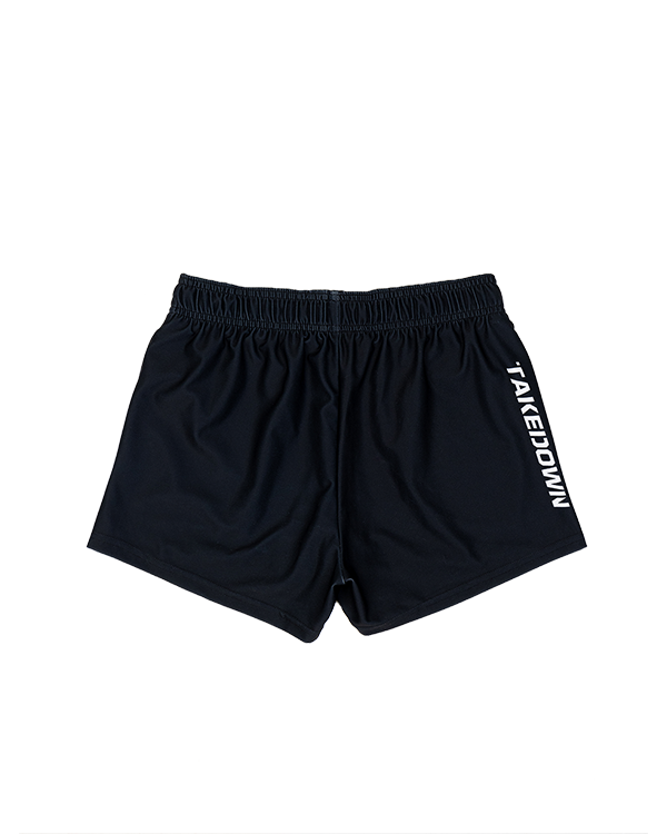 Raven Black Core Women's Gym Shorts (3" Inseam)