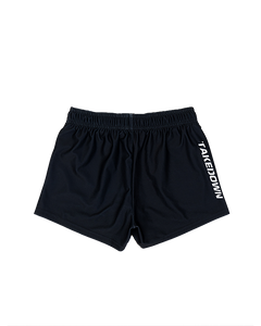 Raven Black Core Women's Gym Shorts (3" Inseam)