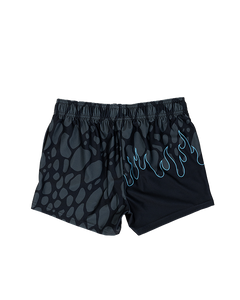 Black Wildfire Women's Gym Shorts (3" Inseam)